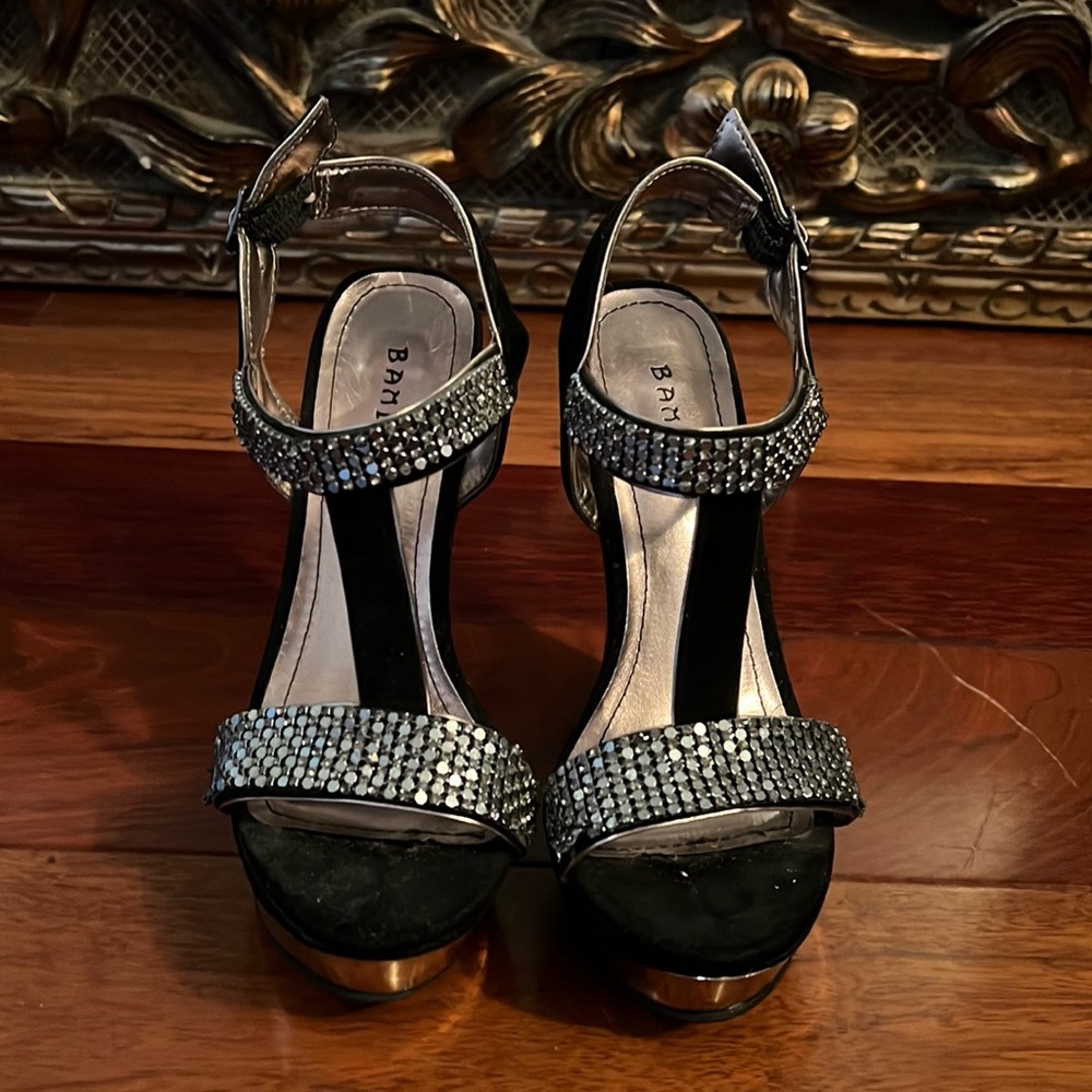 Sexy High Wedge Embellished Sandals